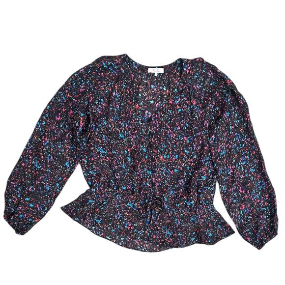 Parker Rosaline Multi-Color Floral
Peplum Blouse - Picture 4 of 8